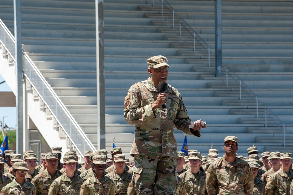 CSAF visits Airmen at Basic Military Training