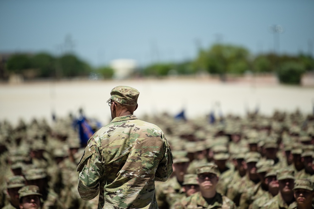 CSAF visits Airmen at Basic Military Training