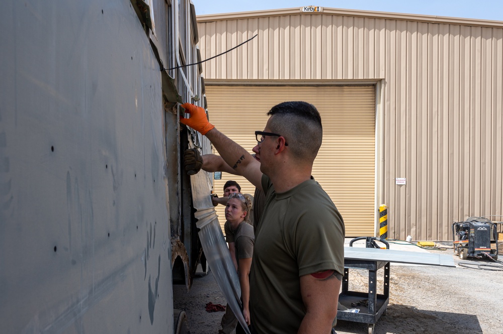 Vehicle Management Airmen work day and night to keep vehicles serviceable