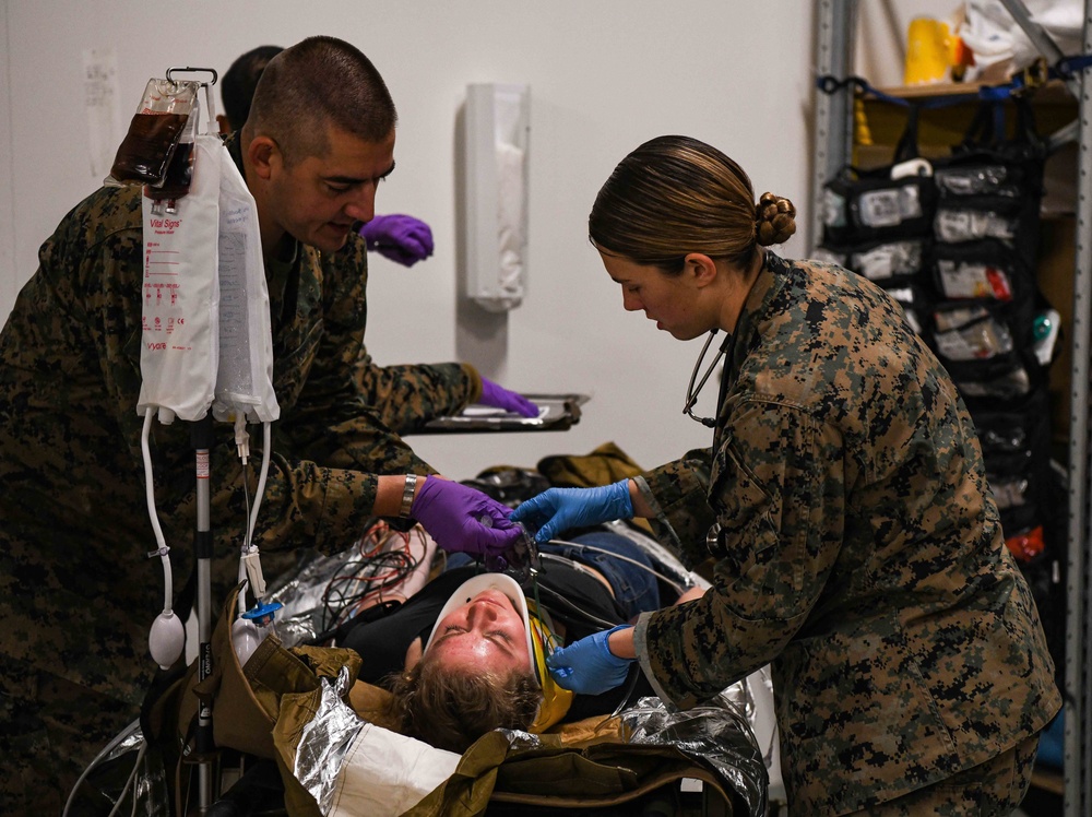 Shock Trauma Platoon Simulates Transfer and Medical Aid