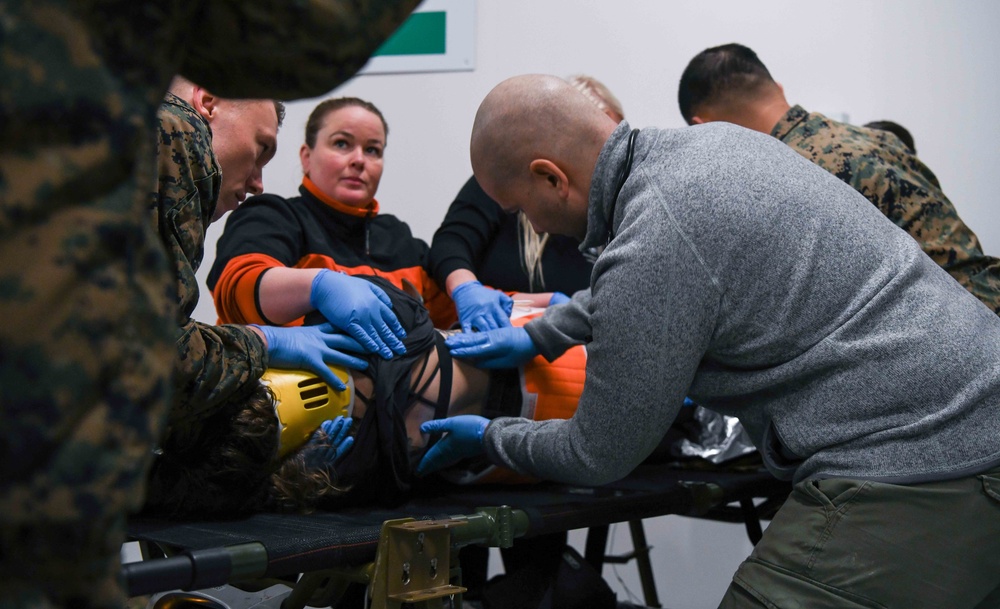 Shock Trauma Platoon Simulates Transfer and Medical Aid