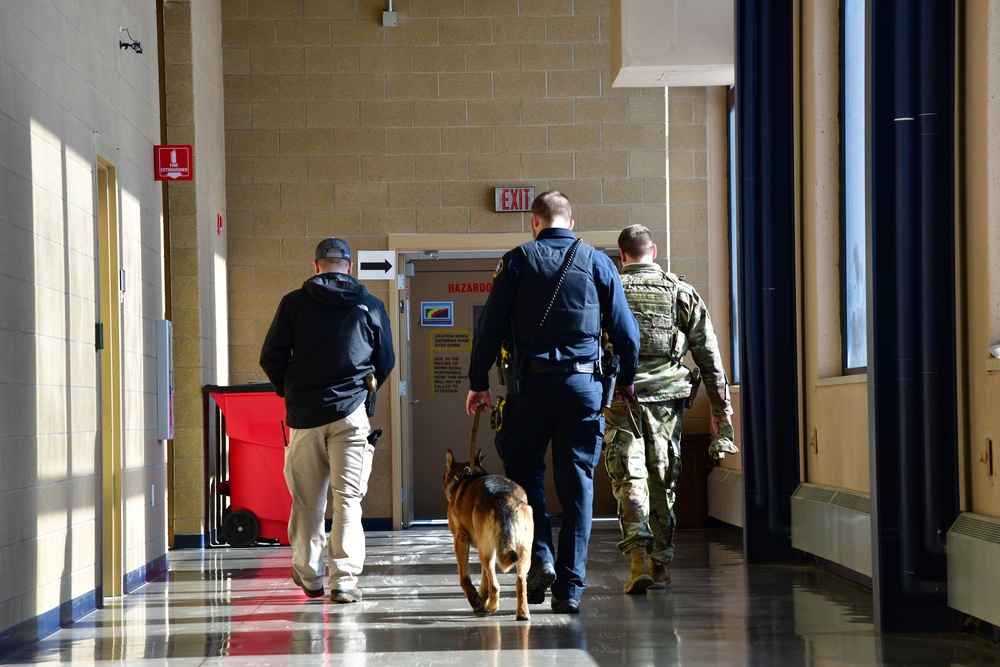 Security Forces and Local Police K9 Partners in Training