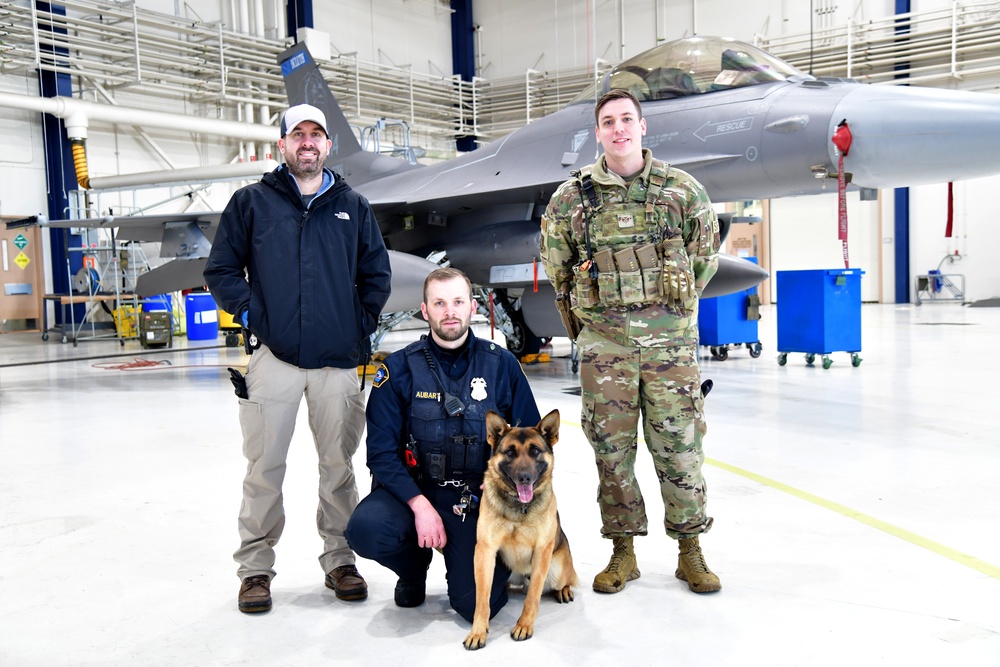 Security Forces and Local Police K9 Partners in Training