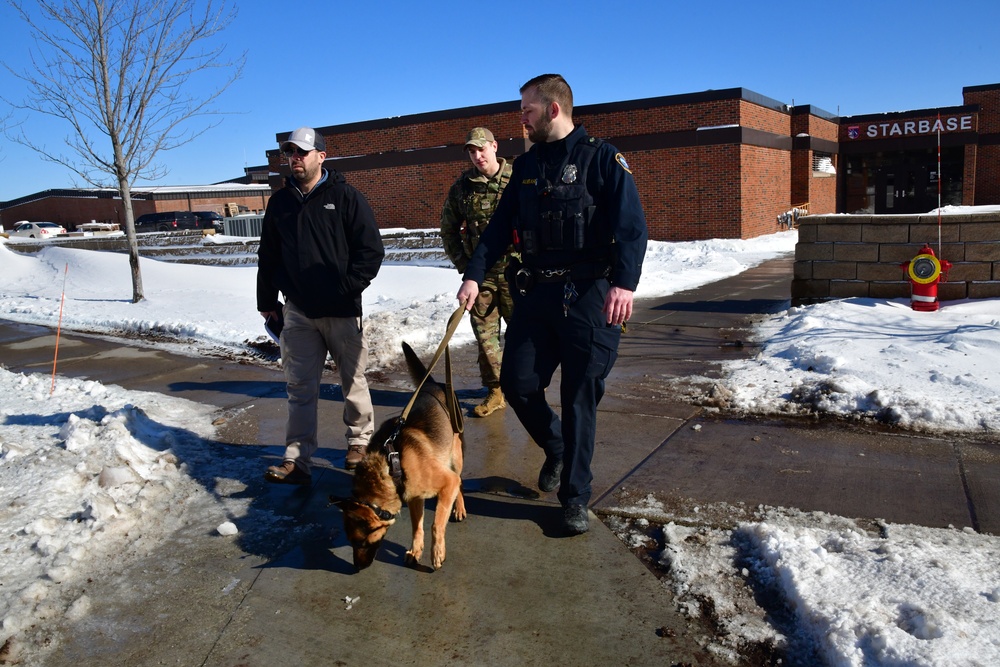 Security Forces and Local Police K9 Partners in Training