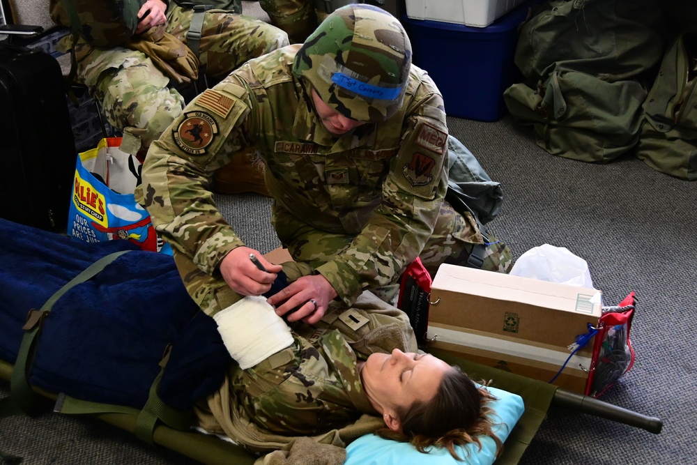 118th Med Group train for expanded tactical care mission during wing exercise.
