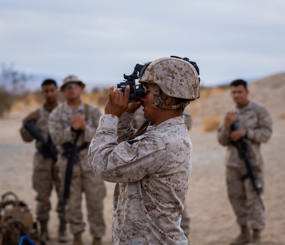 U.S. Marines with CLB1, CLR1, 1st MLG, conduct a CMP range for ITX 3-22