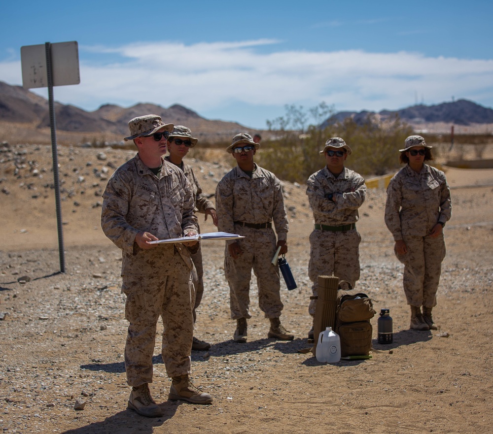 U.S. Marines with CLB1, CLR1, 1st MLG, conduct a CMP range for ITX 3-22