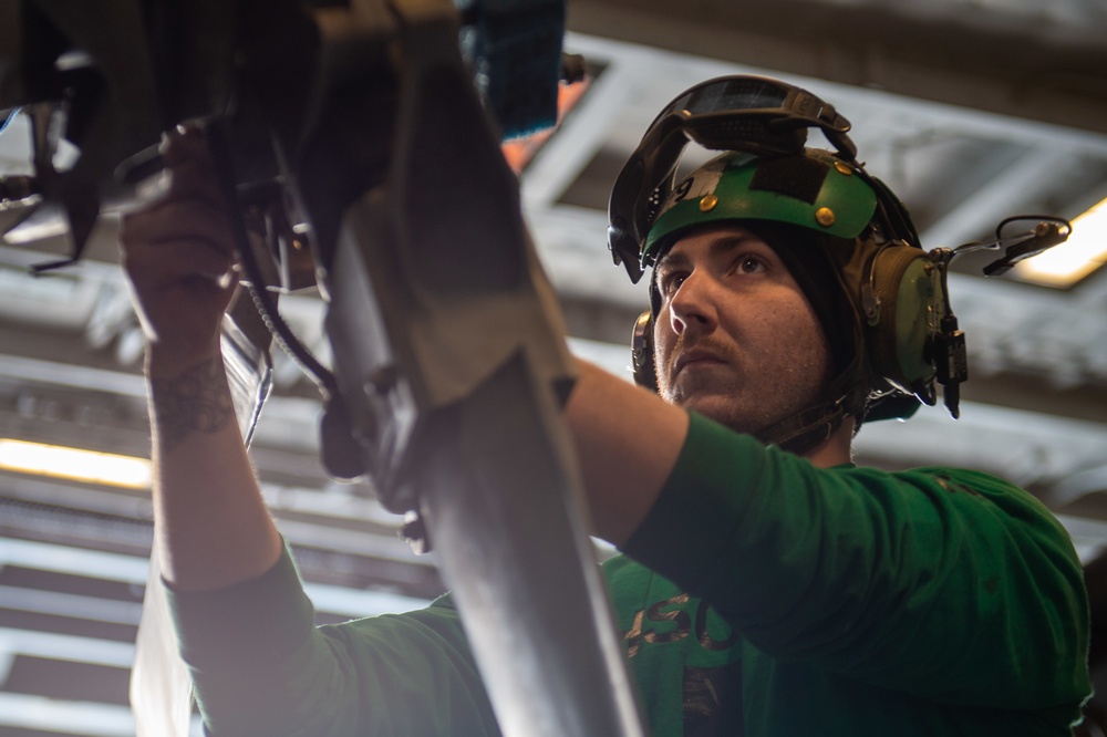 The Harry S. Truman Carrier Strike Group is on a scheduled deployment in the U.S. Sixth Fleet area of operations in support of naval operations to maintain maritime stability and security.