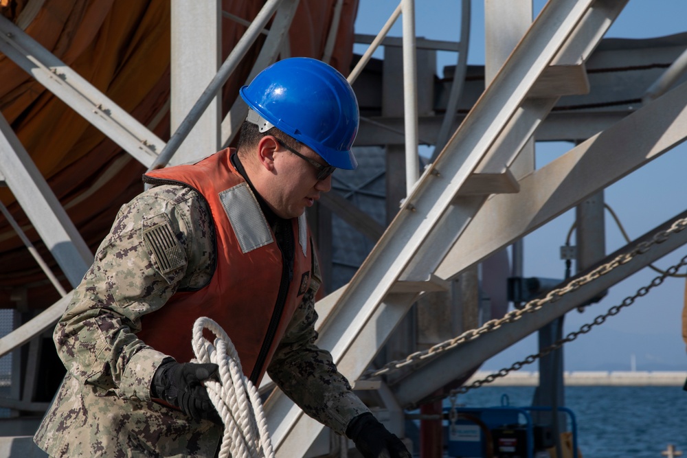 Staying afloat: Marine Corps Air Station Iwakuni’s harbor operation’s  part in supporting naval vessels