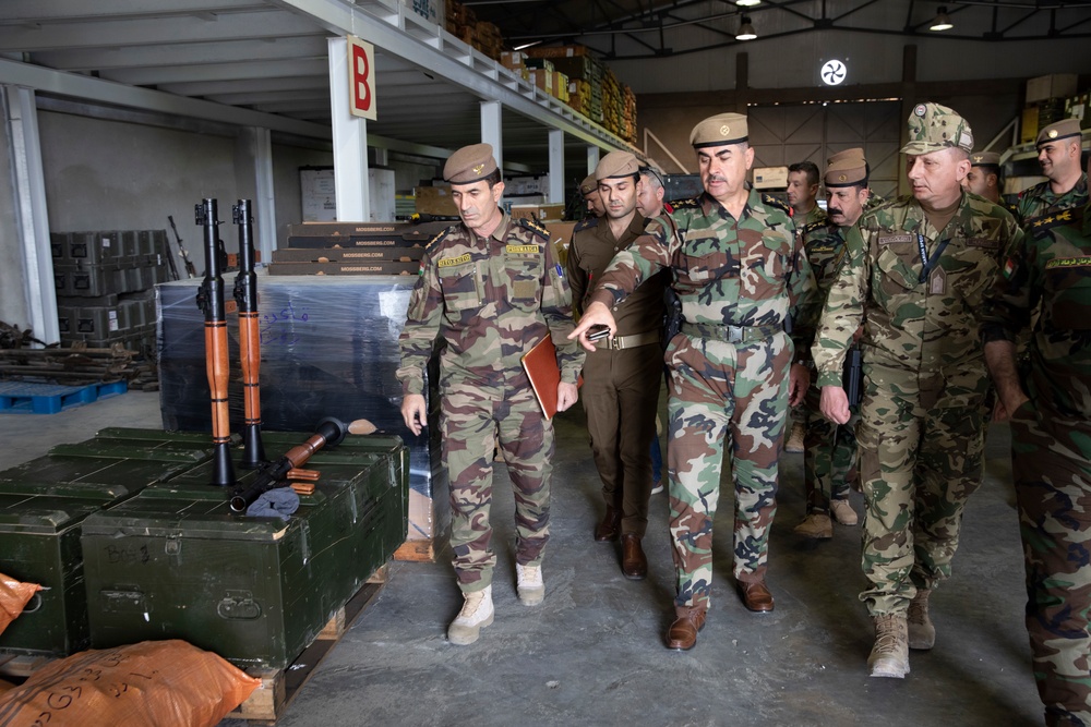 JOCAT Advisors observe Ministry of Peshmerga distribution to Regional Guard Brigades