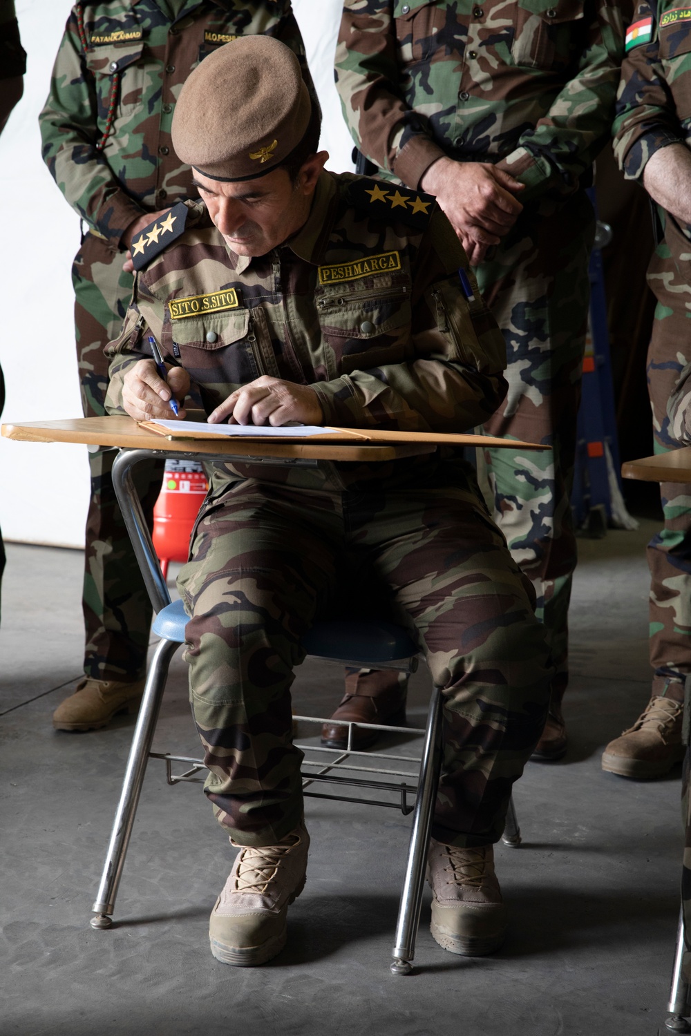 JOCAT Advisors observe Ministry of Peshmerga distribution to Regional Guard Brigades