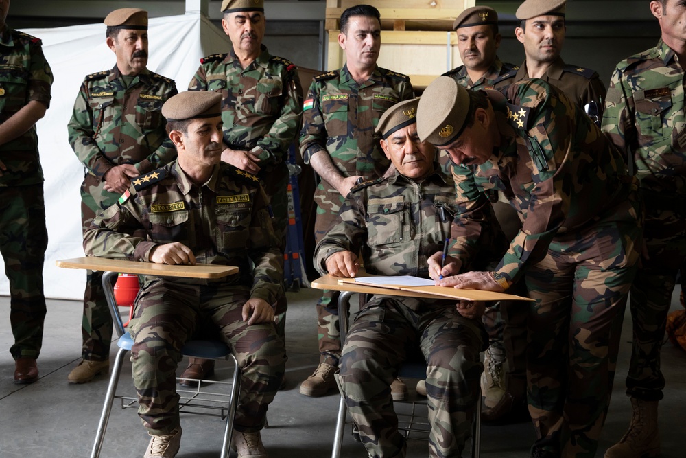 JOCAT Advisors observe Ministry of Peshmerga distribution to Regional Guard Brigades