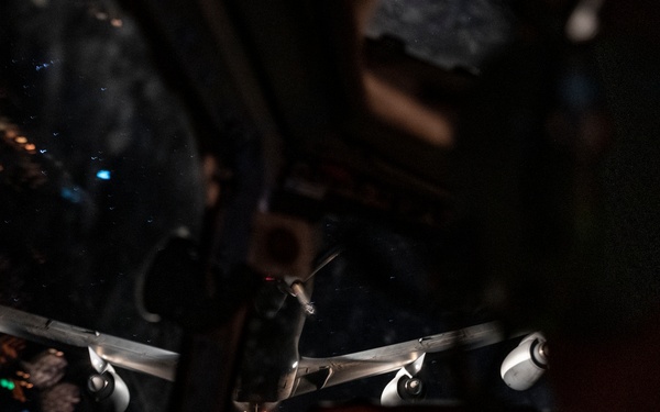 E-3 Sentry connects with KC-10 Extender