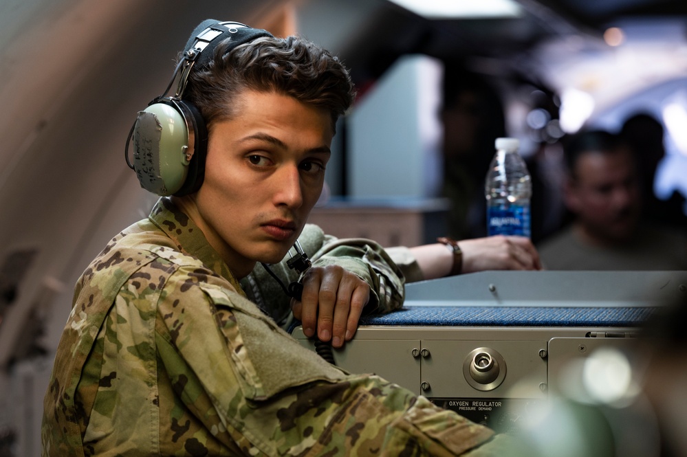 E-3 Sentry connects with KC-10 Extender