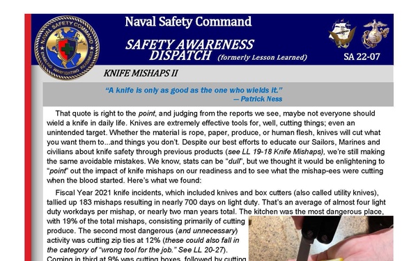 Looking for Lessons Learned? The Name Has Changed, but the Focus Remains the Same