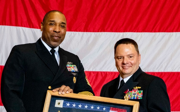 Carrier Strike Group 10 Holds Change of Command Ceremony