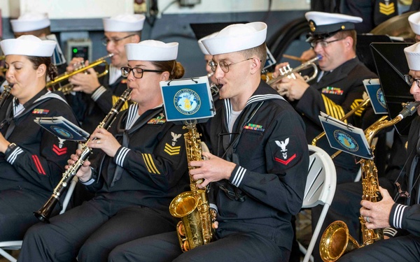 Carrier Strike Group 10 Holds Change of Command Ceremony