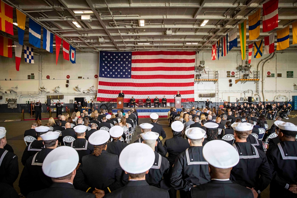 Carrier Strike Group 10 Change of Command Ceremony