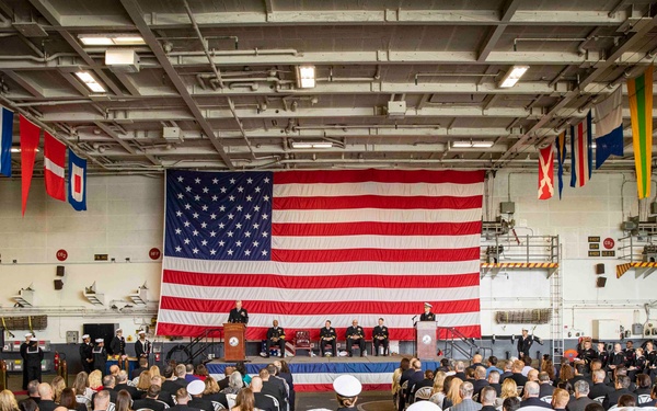 Carrier Strike Group 10 Change of Command Ceremony