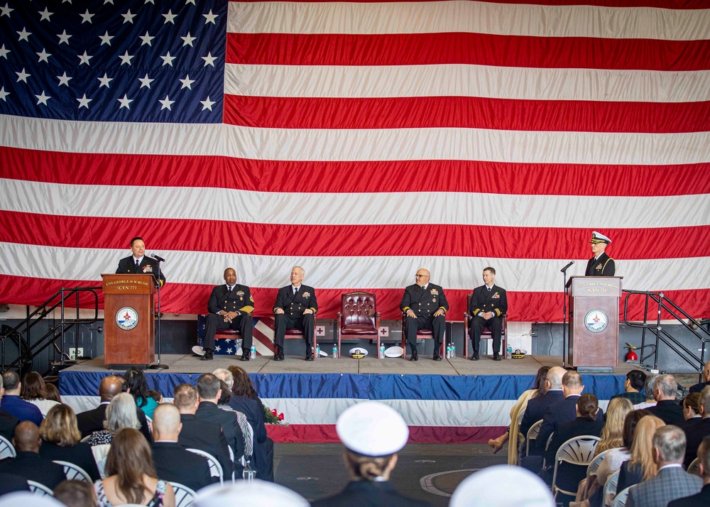 Carrier Strike Group 10 Change of Command Ceremony