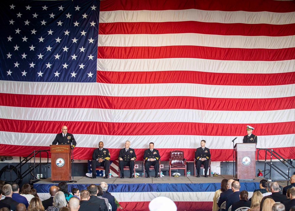 Carrier Strike Group 10 Change of Command Ceremony