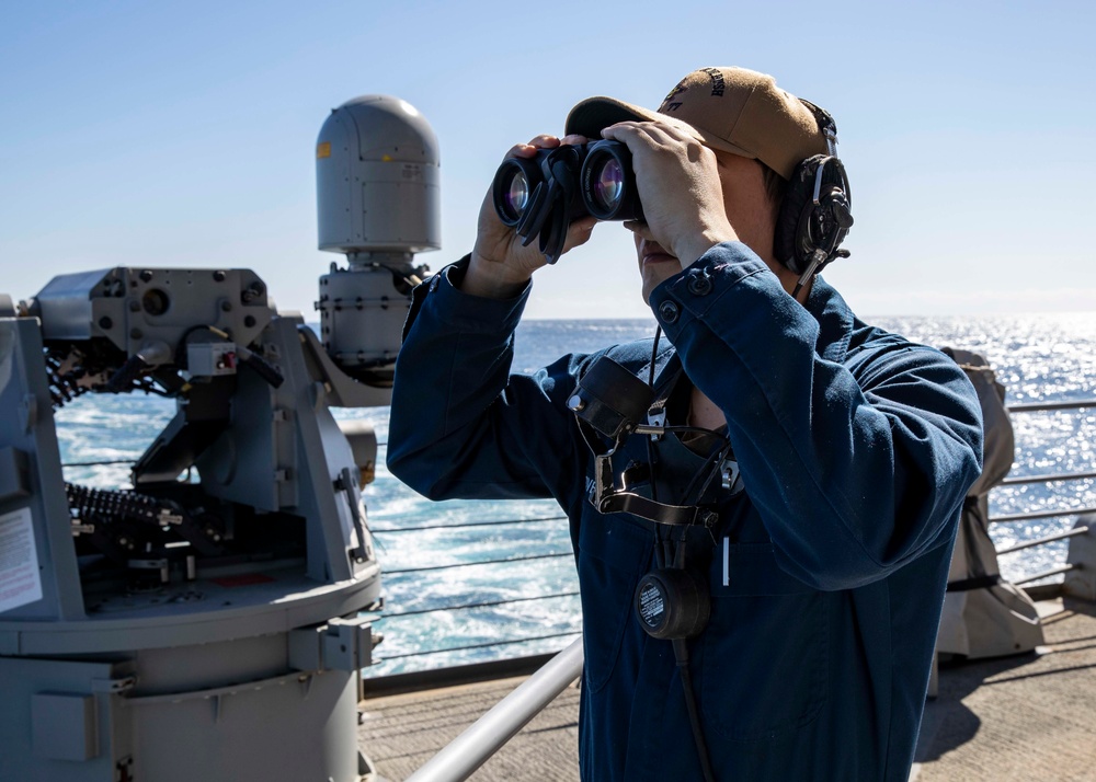 Sailors Stands Watch