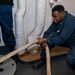 Sailors Stow Mooring Lines