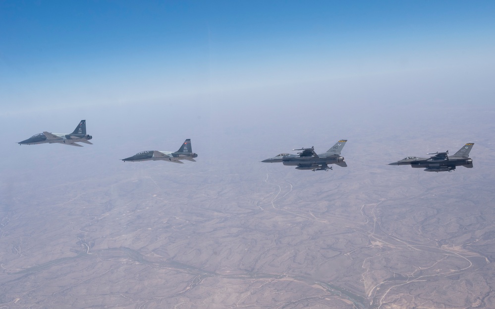 T-38s Fly with F-16s