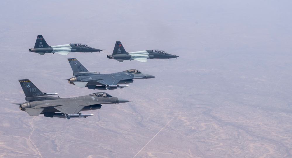 T-38s Fly with F-16s