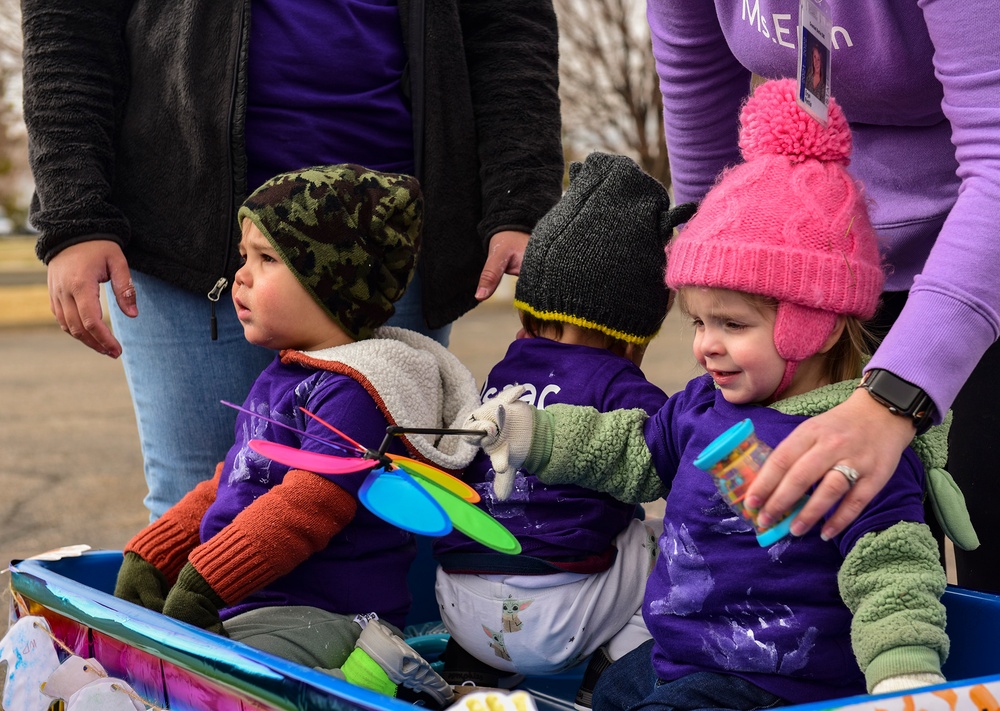 Military children participate in Month of the Military Child parade
