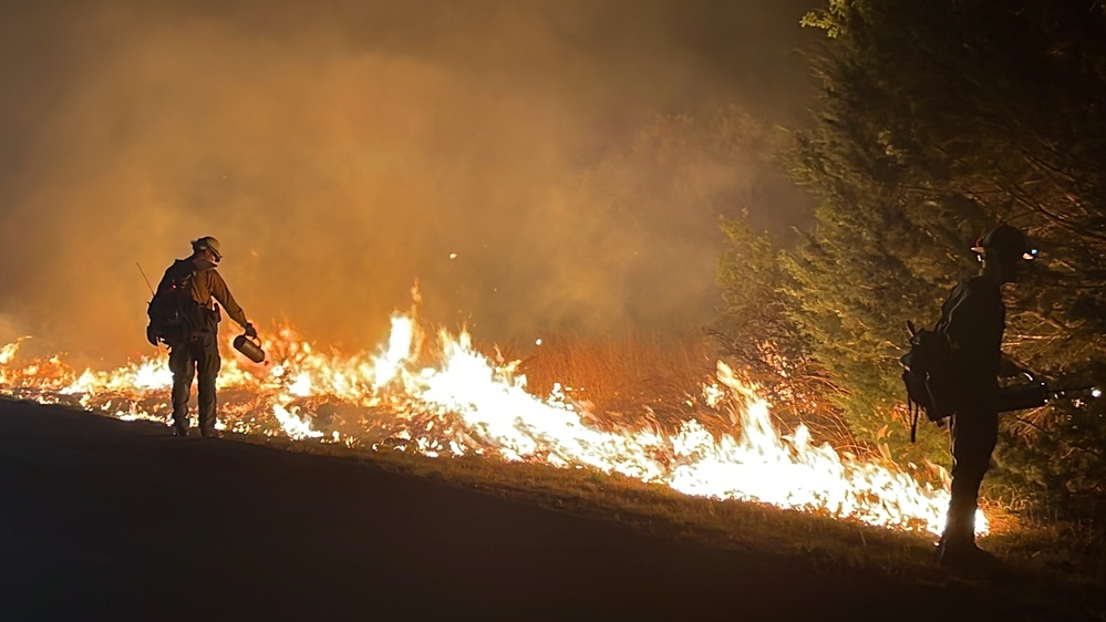 Wildfire at Joint Base San Antonio-Camp Bullis