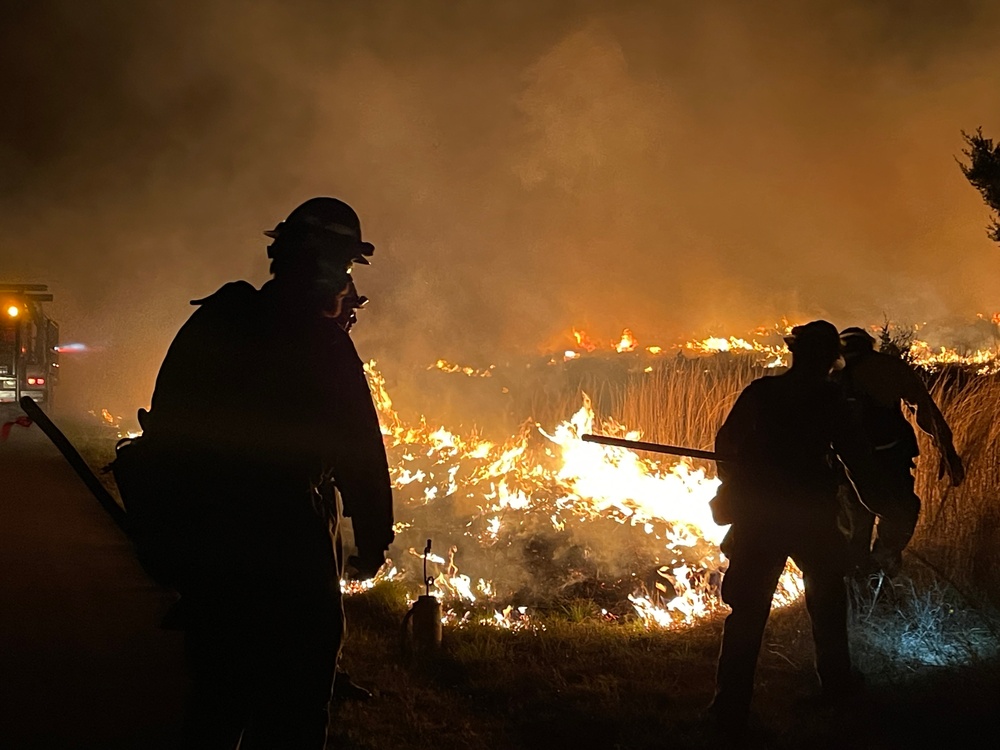 Wildfire at Joint Base San Antonio-Camp Bullis
