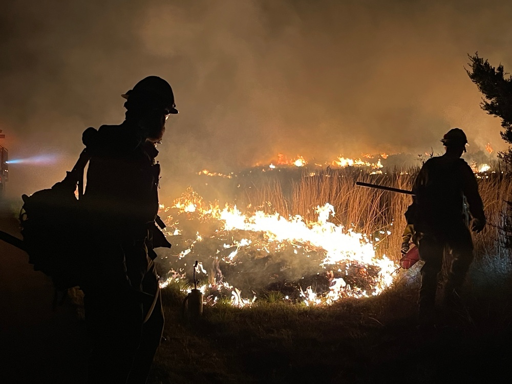 Wildfire at Joint Base San Antonio-Camp Bullis