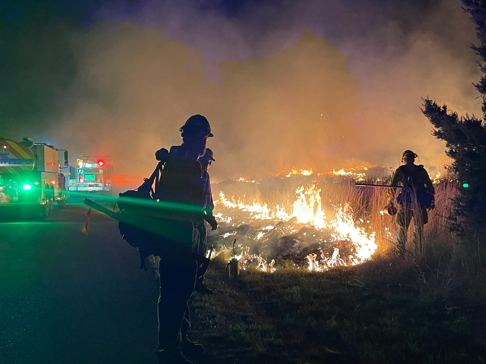 Wildfire at Joint Base San Antonio-Camp Bullis