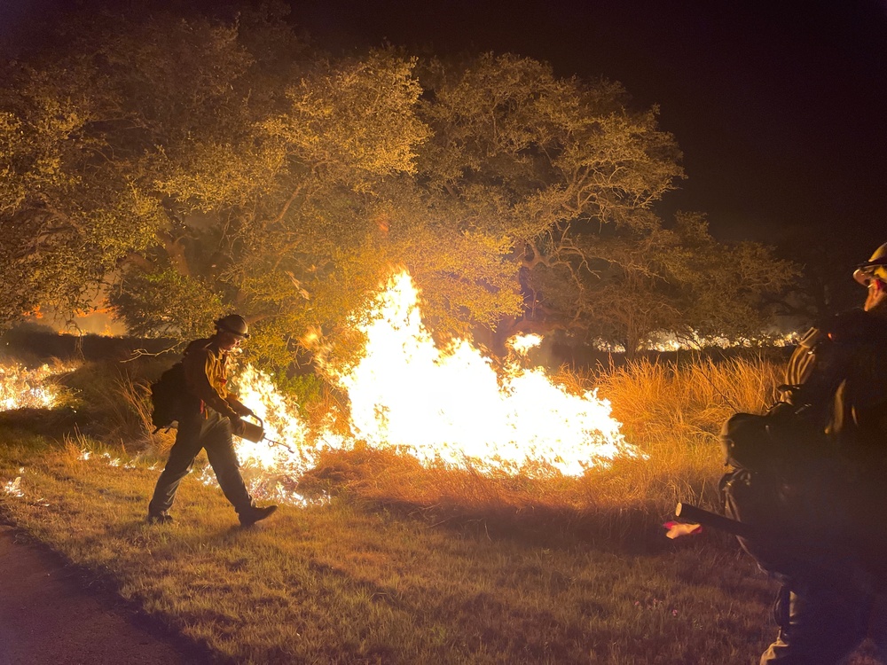 Wildfire at Joint Base San Antonio-Camp Bullis