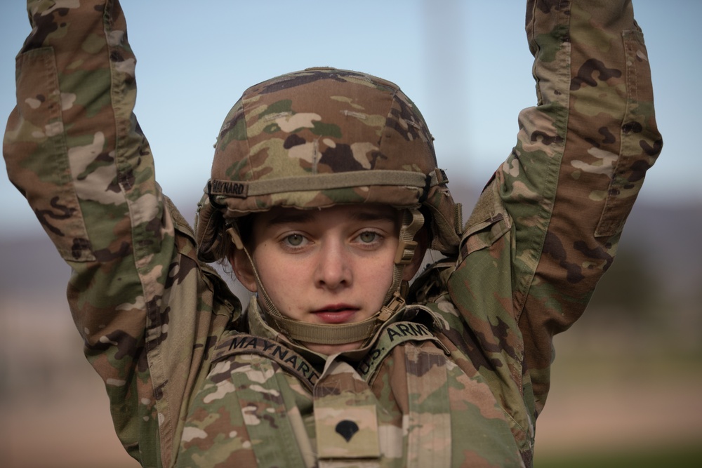 U.S. Army soldiers participate in obstacle course during Best Leader Competition