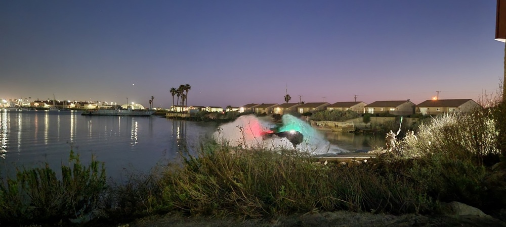 Training and Instructor Company conducts night splashes in the Del Mar Boat Basin