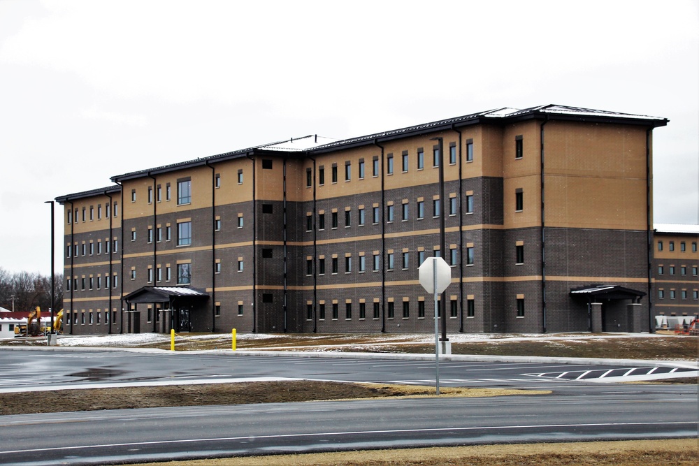 First transient troops training barracks construction project, funded in FY 2019, completed at Fort McCoy