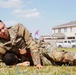 Competitors execute combatives portion of the Best Leader Competition