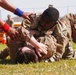 Competitors execute combatives portion of the Best Leader Competition