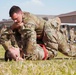 Competitors execute combatives portion of the Best Leader Competition