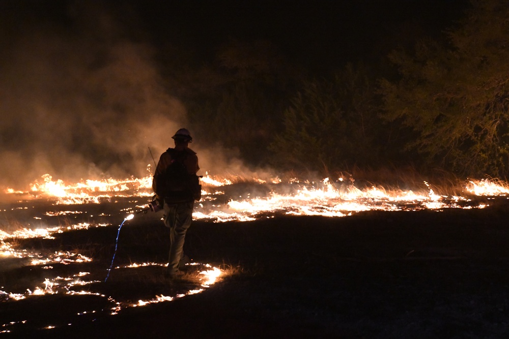 Wildfire at Joint Base San Antonio-Camp Bullis