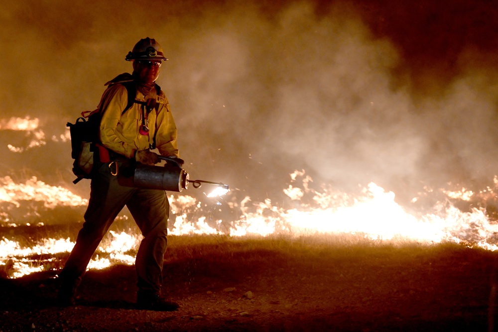 Wildfire at Joint Base San Antonio-Camp Bullis