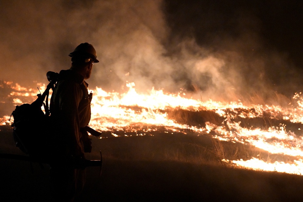 Wildfire at Joint Base San Antonio-Camp Bullis