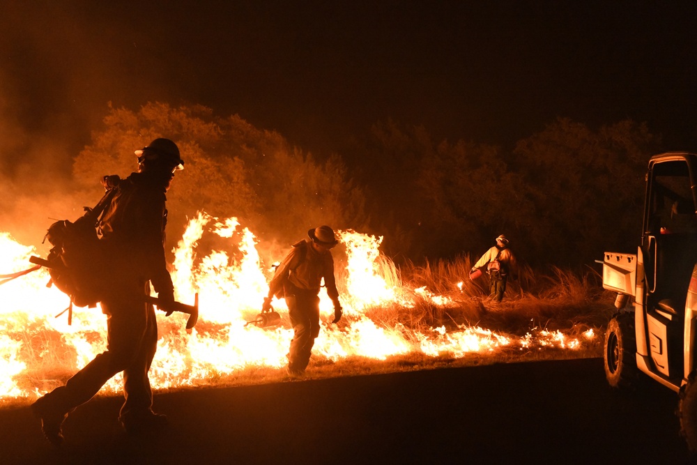 Wildfire at Joint Base San Antonio-Camp Bullis