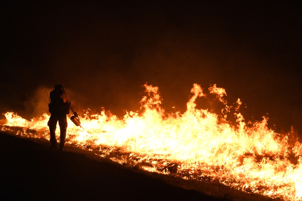 Wildfire at Joint Base San Antonio-Camp Bullis