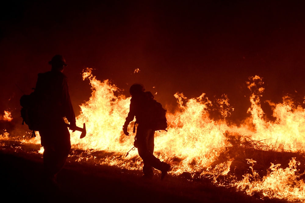 Wildfire at Joint Base San Antonio-Camp Bullis