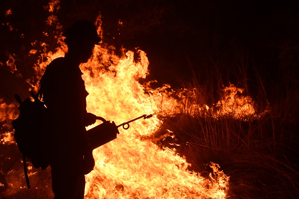 Wildfire at Joint Base San Antonio-Camp Bullis