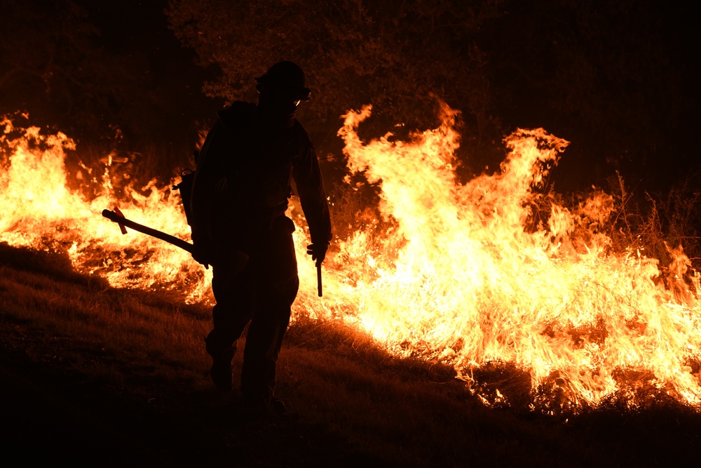 Wildfire at Joint Base San Antonio-Camp Bullis