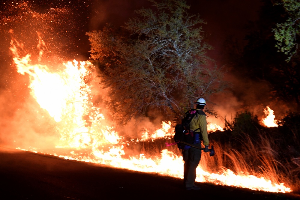 Wildfire at Joint Base San Antonio-Camp Bullis